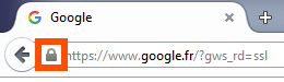 Logo HTTPS sous Firefox