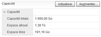 vSphere 5.5 : sur-allocation d'un datastore